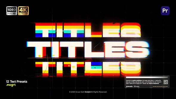 RGB Glitch Text Presets