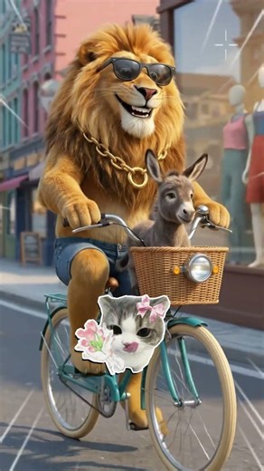 Lion’s joke with the donkey 🫏 😂🤯