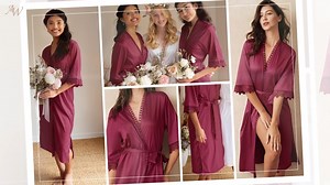 Watch AW BRIDAL Long Silk Bathrobe Bridesmaid Robes on Amazon Live