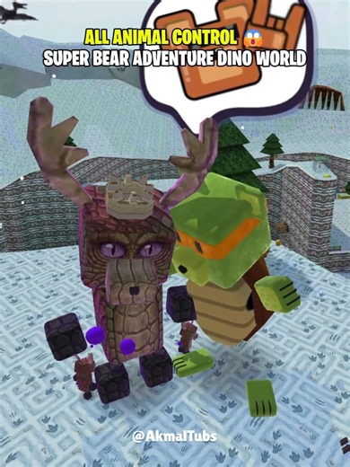 All Animal Control Super Bear Adventure Dino 🤔 #superbearadventure