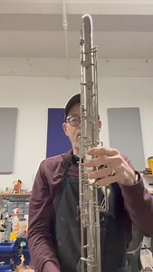 🤯 Couldn't resist a quick clip on THIS beastly Leblanc 342 straight contrabass clarinet that Michael has just finished bringing back to better-than-new shape! Whether you have an Ab sopranino or a BBb contra, don't worry, we've got you...around here, size truly doesn't matter! 😝 | NYC Woodwinds
