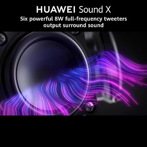 3.1K views · 112 reactions | Buy the #HUAWEISoundX now for 1299 AED and get a free gift! The new #HUAWEISoundX lets you enjoy exceptional technology all thanks to its Devialet Dual subwoofers. You can also transform your home theater experience thanks to its Six powerful 8W full-frequency tweeters output surround sound for the ultimate 360-degree audio. | Huawei Mobile | Facebook