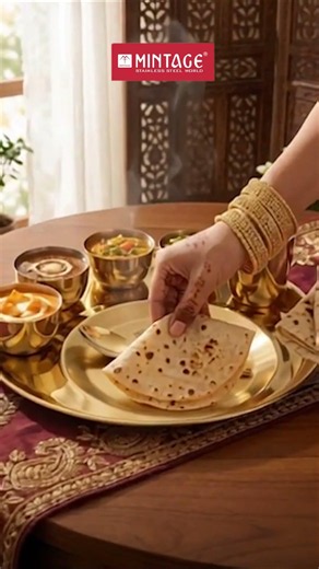 Mintage Annapurna Thali Set | Premium Golden PVD Dining Set for Every Home #homeessentials