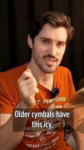 An "older cymbal sound" in new cymbals