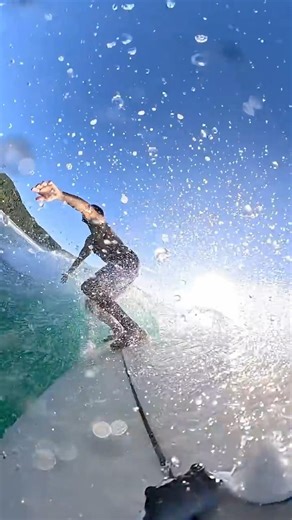 Morning workout routine surfing with GoPro Max2 at 4K/100fps and board mount. #gopromax2 #surf