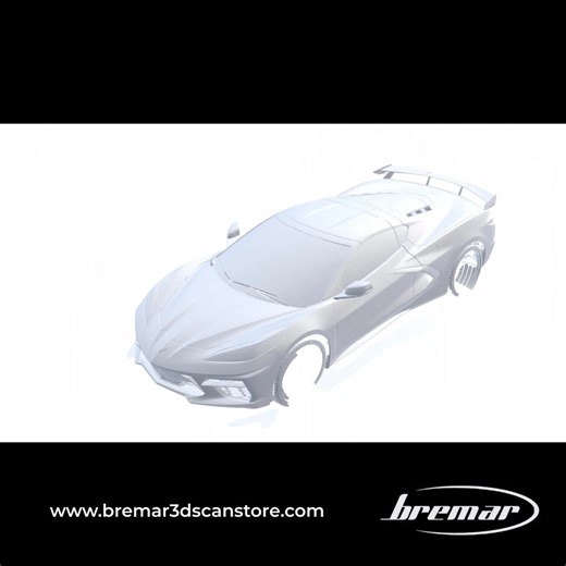 Corvette C8 Stingray - scan rendered with AI Real-world body scan brought to life with AI-driven animation. Combining accurate vehicle geometry with generative visuals to explore new ways of presenting scan-based CAD and design data. 🔗 Explore the full C8 body scan on our store | Bremar 3D Scan Store