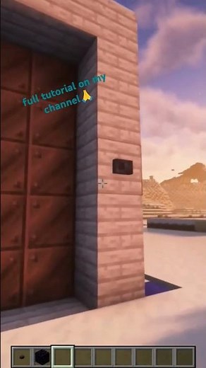 Minecraft 5x5 Piston Door | Full tutorial on my channel #minecraft #satisfying #gaming #redstone