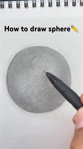 How to draw sphere🪩 #drawing #art #maths #skills