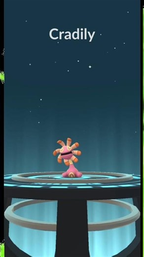 Shiny ✨ Lileep evolve into Cradily in PokemonGo 🤯 #headlights #pokemongo #shorts