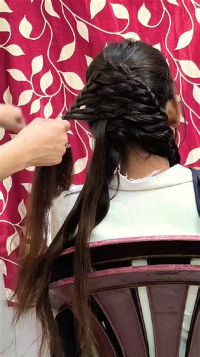itna esay bridal hairstyle 😮#trending #youtbeshorts #viral #bridalhairstyle