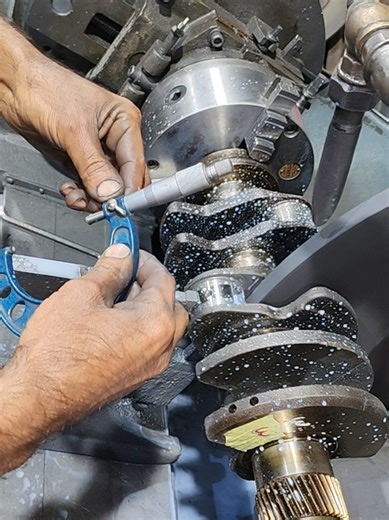 Porsche 912 Crankshaft Grinding Process