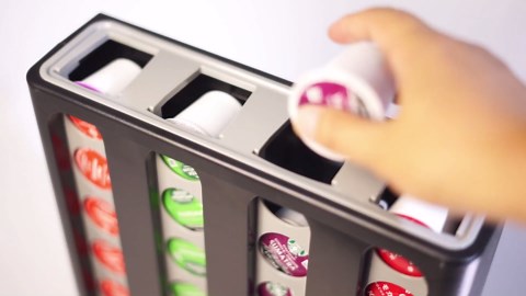 K Cup Holder Creative Coffee Pods Storage Stand Vending-Style K Pod Dispenser K Cup Organizer for 28 Pods