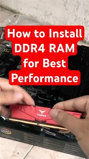 How to Install DDR4 RAM for Best Performance #pc #pcbuild #ram