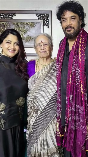 Actress khushboo, sundar.c & her beautiful mother-in-law 🙏#kushboo #sundar.c#shortsviral💫✨#trending