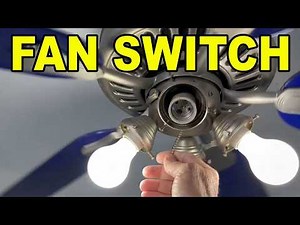 "How to repair and replace the 3-speed switch on a ceiling fan step by step"