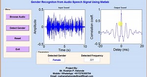 Gender Recognition System from Speech Signal Matlab Project with Source Code IEEE Project