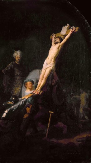 Rembrandt van Rijn. The Raising of the Cross