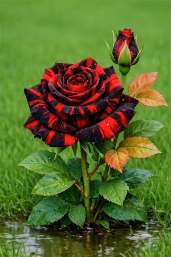 Perfect Red Rose Bloom | Beautiful Garden Flower 🌹