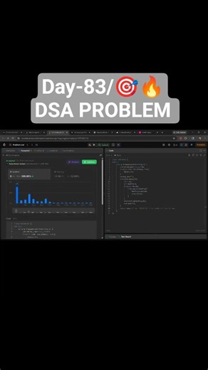 Day -83/365🎯🔥Sort Char by frequency #coding #programming