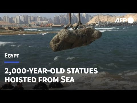 Egypt reveals 2,000-year-old sunken artefacts off Alexandria coast | AFP