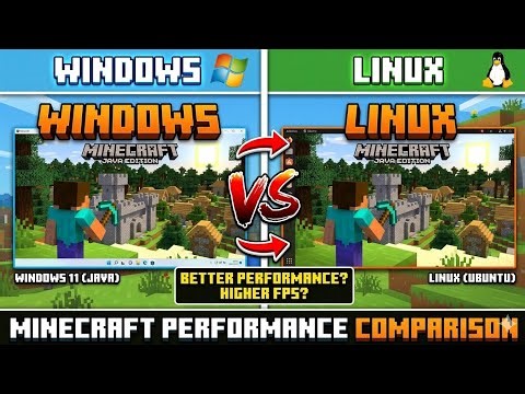 Minecraft comparison!! Windows vs Linux|shocking 😱result🔥