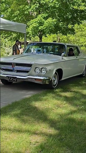 1964 Chrysler 300K Classic White Car Drive By Engine Sound Rochester Michigan 2023