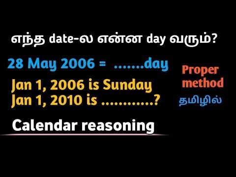 calendar problems aptitude tricks | calendar reasoning basic concepts | problems on calendar