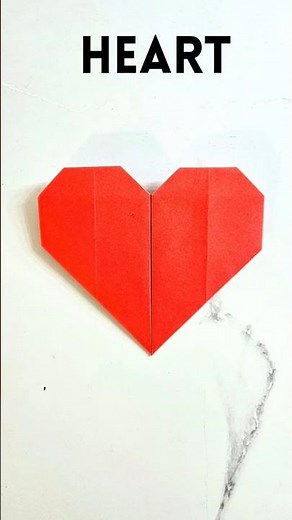 How to Make a Paper Heart 💖 | Easy Origami Heart Tutorial #shorts