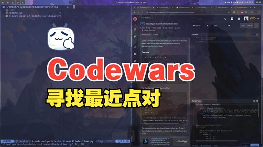 【Codewars】寻找最近点对