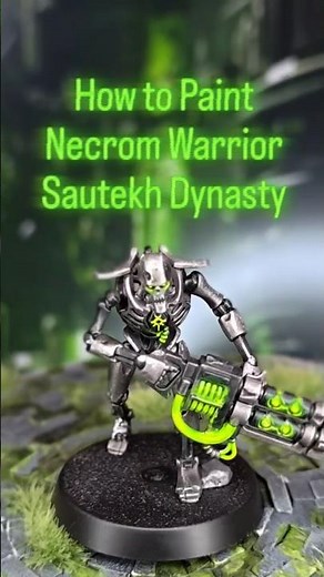 How to Paint a Necron Warrior | Sautekh Dynasty #Warhammer40k #Necrons #HowToPaint #SautekhDynasty