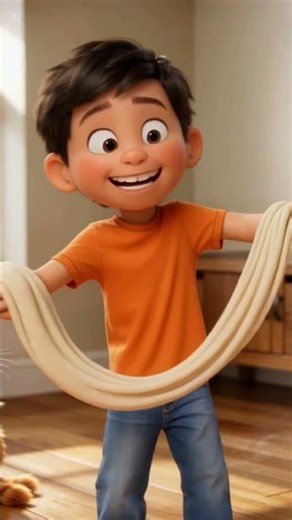 Baby Chef vs Giant Hand-Pulled Noodles 🍜😂