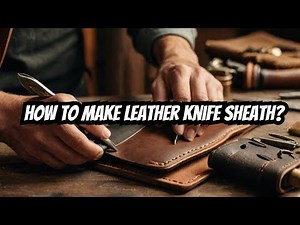 How to Make a Leather Knife Sheath 🔪🧵 | Easy Steps | Kukri Knife Making