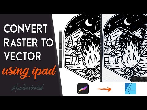 Procreate to vector on ipad
