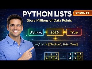 Python Lists & Data Structures Explained: Complete Guide for Beginners | Lesson 13 (2026)