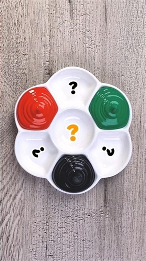 Red + Green + Black = Color ? #colormixing #colormixingmagic #biraycolor