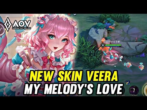 AOV : NEW SKIN VEERA MY MELODY'S LOVE - ARENA OF VALOR LIENQUANMOBILE ROV