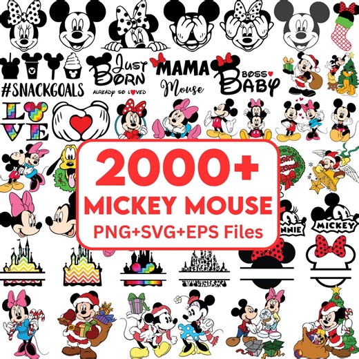 Mouse Vector SVG Bundle, Clipart, Eps, Png, Ai, Pdf, Layered Digital File - Etsy