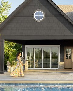 Create the indoor/outdoor living area of your dreams. Shop 3- and 4-panel sliding patio doors, now available online. | Pella Windows and Doors