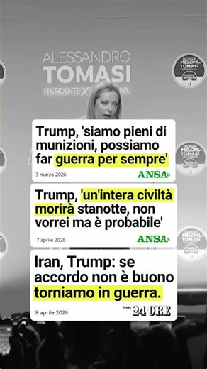 Nessun leader della destra parla bene del Presidente americano! Cambiano idea su tutto