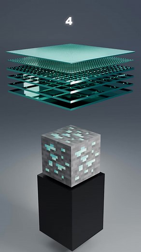 1M 3D Cloth x Minecraft Diamond Ore Sim | Which Looks Best #3danimation #satisfying #asmr | One more time