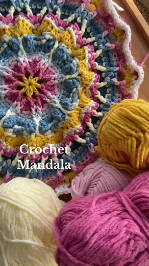 Crochet Mandala Throw Project: Summer Blossom Style