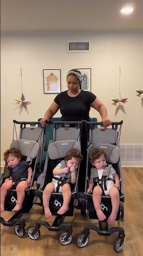 Triple Baby Stroller Setup | R1 Baby Stroller for Triplets & Twins