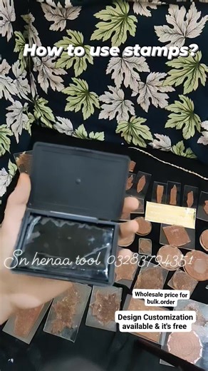 54K views · 410 reactions | How to use ? Tutorial henna stamp | Creation by Saira Nasir | Facebook
