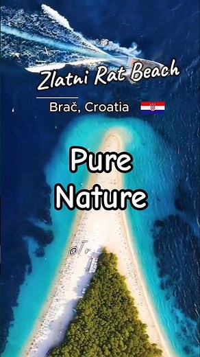 Zlatni Rat Beach Croatia 🇭🇷 | The Golden Horn That Changes Shape!