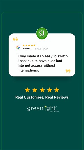 No more spotty, unreliable service. Enjoy a true Fiber-to-the-Home connection for every device. | Greenlight Networks | Facebook