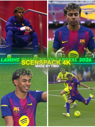 Free Lamine Yamal Vs Villarreal Home 2026 clips for editing ❤️​ clips link in profile #vinicius #footballtiktok #football #football4kclips