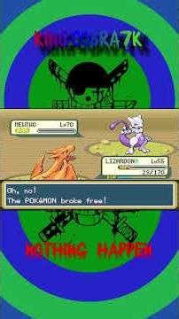 Catching Mewtwo Is Crazy😱! #pokemonfirered #retro #gbagame