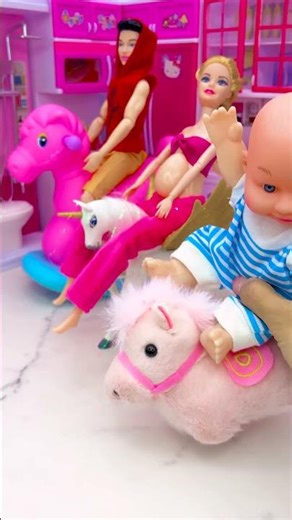 Satisfying With Unboxing Barbie Princess and Ken Family Toys, ASMR Video #shorts