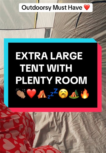 Comfortable Camping: Extra Large Tent for Outdoor Fun