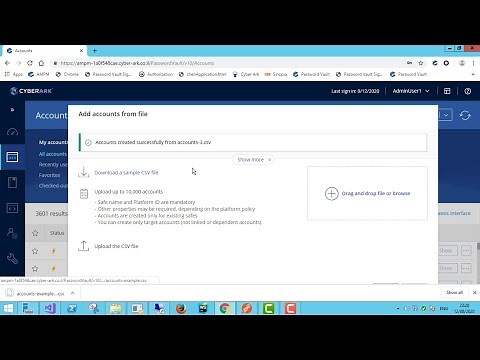 How to Bulk Upload with CyberArk Privileged Access Manager (PAM)